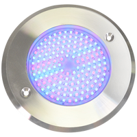 Experience the Magic of Super Slim Pool (Jacuzzi 6") LED Lights - Ultra-Thin - Stainless Steel - RGB 15W 12V (15m Wire) remote control included HTK!