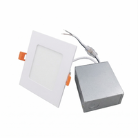 Premium 4 Square Downlight SQ 9W 5CCT AOM - Versatile 5 Color Temperature Selectable LED Light for False Ceiling, Energy-efficient & Long-lasting.