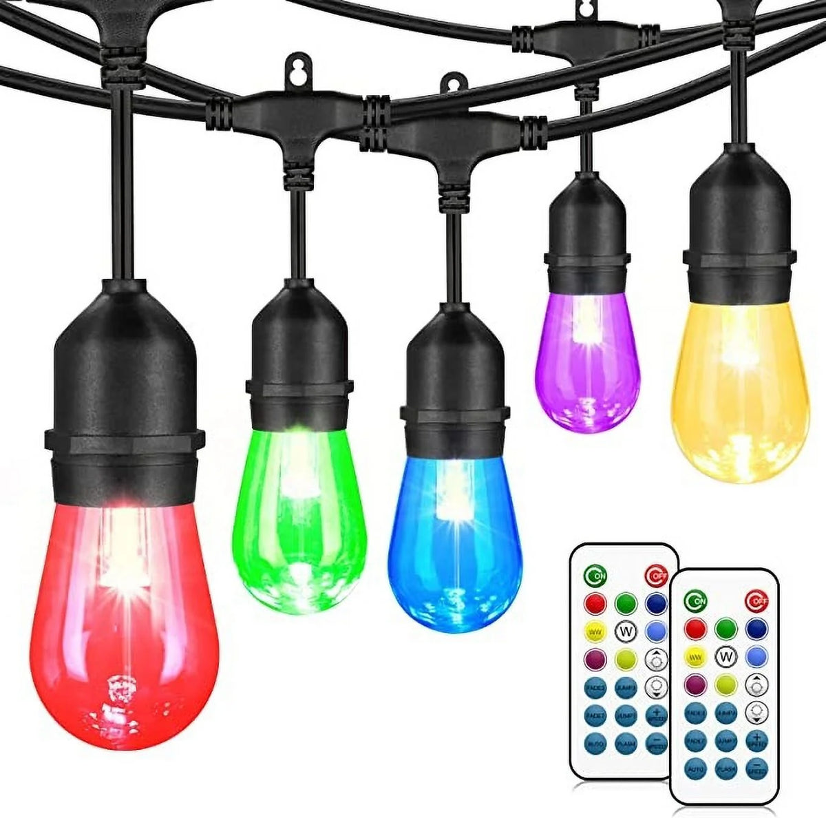 Unleash a Rainbow of Colors: RGB String Light Bulb - Illuminate Your World with Vivid Ambiance, Powered by HTK!
