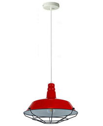 Red Pendant Light Industrial Single Ceiling Hanging Lighting Fixture~1550