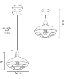 Red Pendant Light Industrial Single Ceiling Hanging Lighting Fixture~1550
