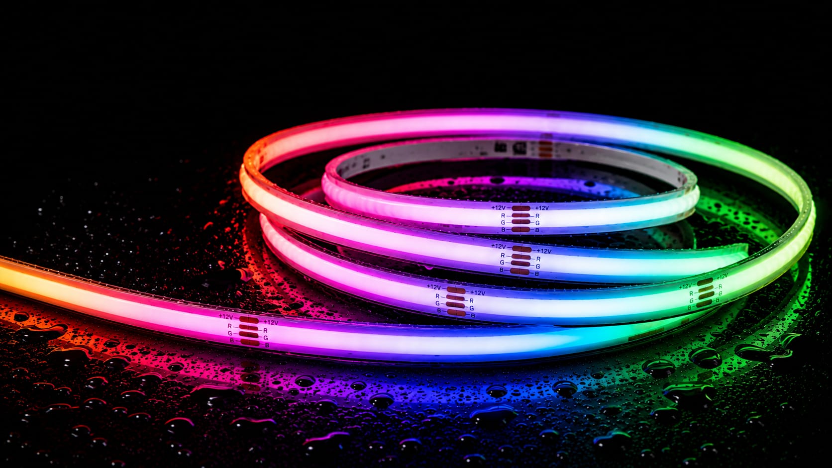 LED STRIP COB RGB - 12V - 14W/m  - IP65  - 16.4ft