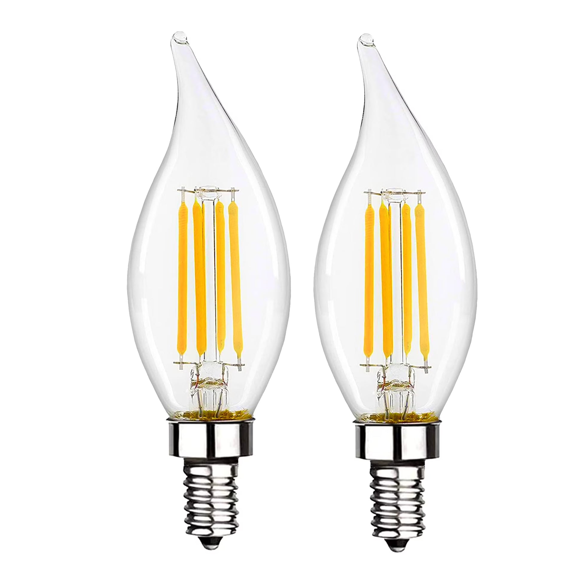 Dimmable 5W 5000K E12 Filament Style Chandelier Bulb for Elegant Ambiance sun