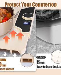 Food Warming Mat 23.6X15.8In 300W Fast Heating Electric Silicone Food Warmer With 14 Temp Levels 10Hrs Timer Settings Roll-Up Portable Hot Plates Heat Pad For Parties Buffet