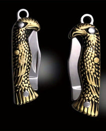 Yellow Dragon Pattern Mini Knife