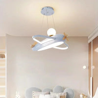 Airplane Lamps Modern Children's Room Chandeliers Simple Creative Baby Nursery Little Boy Girl Bedroom Home Decor Led Chandelier