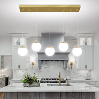 Modern Globe Chandelier Bubble Chandelier for Staircase Globe Pendant Light