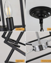 8 Lantern Tiered Chandeliers, Industrial Farmhouse Chandeliers Unavailable Platforms- Temu