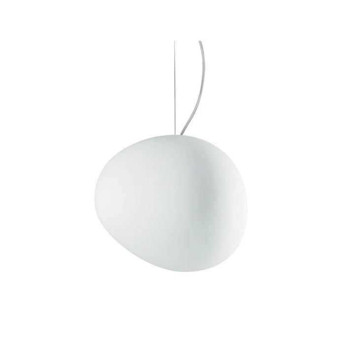 Nordic Pebble Glass Lampshade LED Ceiling Chandelier Living Room Staircase Villa Kitchen Home Decoration Long Chandelier