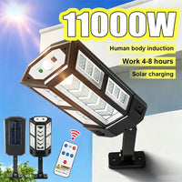 Solar LED Light Super Bright Outdoor Solar Lamp of Motion Sensor 3 Modes Energy Saving Waterproof IP65 Solar Garden Wall Lantern
