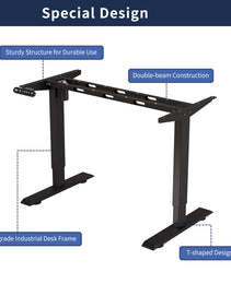 Electric Standing Desk Height Adjustable Desk For Home And Office Computer Table Gaming Desk Modern Luxiury Table 55   Lift-up Desk