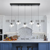 Modern Globe Chandelier Bubble Chandelier for Staircase Globe Pendant Light