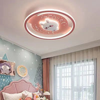 Ceiling Lights Kids Room Astronaut Boy Girl Bedroom Chandelier Princess Spaceman Rocket Rabbit Children's Lamps Home-appliance