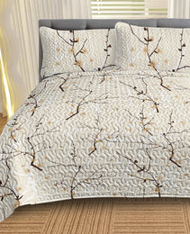 3pcs Minimalist Tree Branch Patterned Blankets Suitable For All Seasons, Including Flower And Autumn Leaf Bedding Sets With 2 Pillowcases, Suitable For Children And Adults