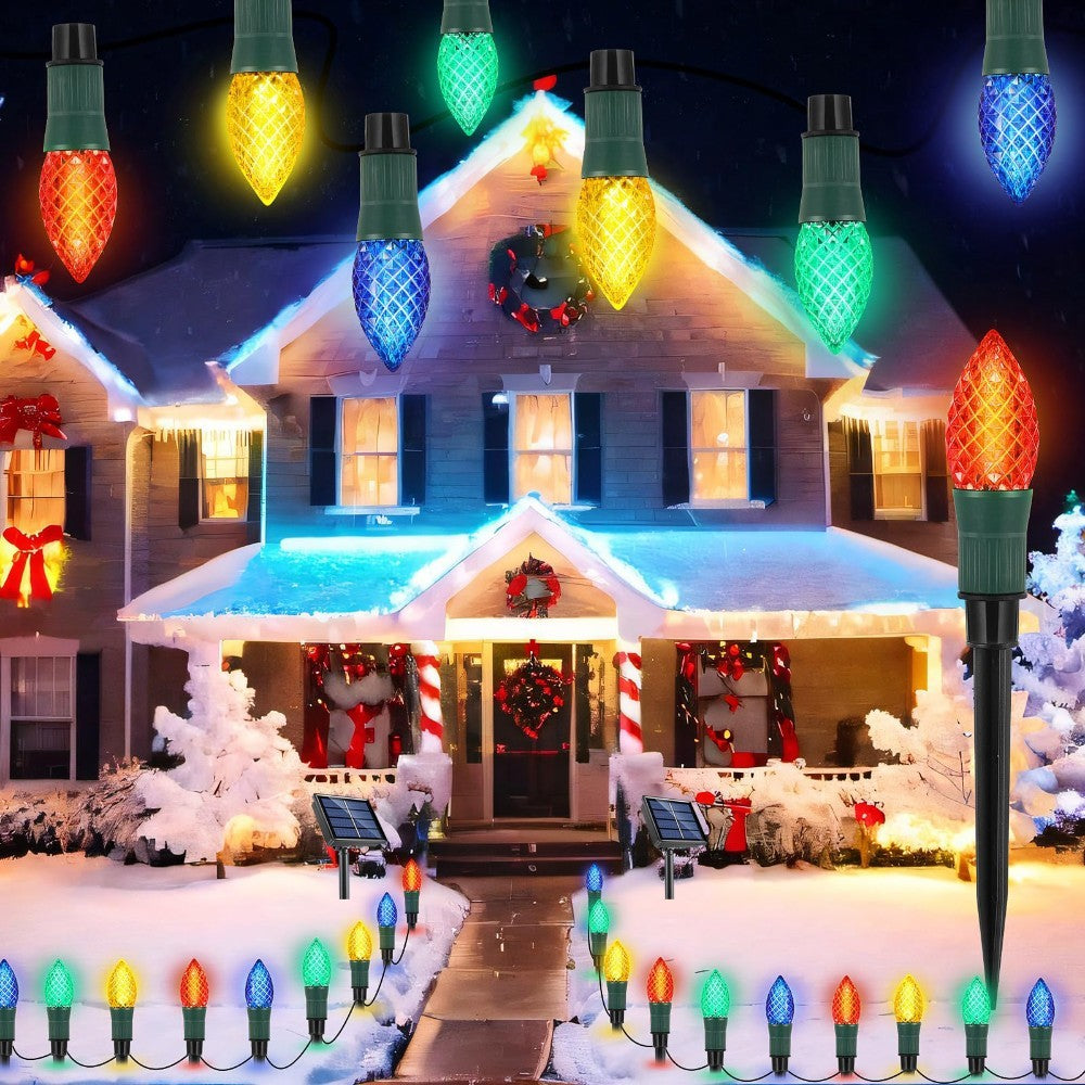 Christmas Solar C9 Strawberry Floor Plug Lights 20pcs - CJDS - CC