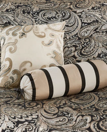 12 Piece Comforter Set With Cotton Bed Sheets Black Queen