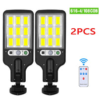 Solar LED Light Super Bright Outdoor Solar Lamp of Motion Sensor 3 Modes Energy Saving Waterproof IP65 Solar Garden Wall Lantern