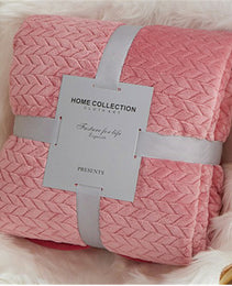 Solid Color Flannel Wheat Grain Blanket Children's Blankets