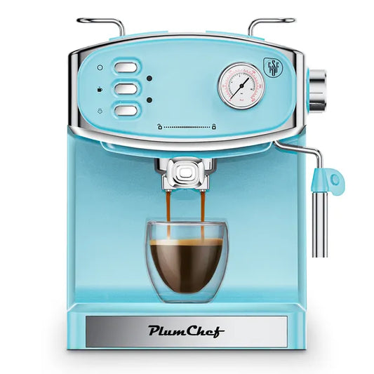 20 Bar Espresso Machine For Home- Professional Compact Espresso Maker With Milk Frother Steam Wand, Pressure Gauge & 54oz Large Water Tank, Low Noise Fast Brewing For Cappuccino, Latte