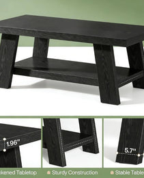 Ample Storage Coffee Table,2-tier Center Table,Chating Table