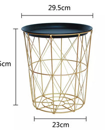 Simple Iron Art Small Coffee Table Side Several Bedroom Small Round Table