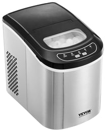 Portable Countertop Ice Maker 33Lbs/24H Self-Cleaning With Scoop Basket Home Bar
