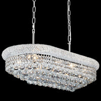 Gold Crystal Chandeliers for Dining Room，12-Lights D22 Inch