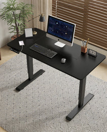 Electric Standing Desk Height Adjustable Desk For Home And Office Computer Table Gaming Desk Modern Luxiury Table 55  Lift-up Desk