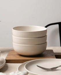 12-Piece Stoneware Dinnerware Sets With Mugs  Microwave  Dishwasher Safe  Non-Toxic Dinner Plates Bowls Set  Stackable Matte Glaze Kitchenware For 3
