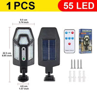 Solar LED Light Super Bright Outdoor Solar Lamp of Motion Sensor 3 Modes Energy Saving Waterproof IP65 Solar Garden Wall Lantern