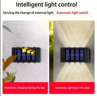 Solar LED Outdoor Light Solar Lighting Sensor Lamp Streetlights Exterior Garden Decoration Garland Waterproof Solar Wall Light