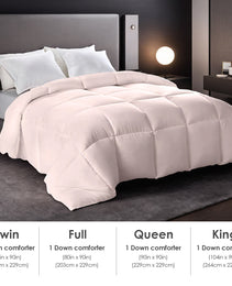 Pink Extra Large Plump Thick Duvet Enhanced Warmth Skin Friendly Comfort. Fits Single Double Beds. Luxury Hotel Grade Insert For Bedroom Use. Perfect Christmas Gift Replacement.