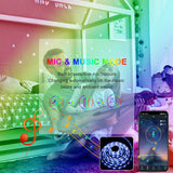 BRAND NEW 5050 RGB LED Strip Bluetooth Remote Lights TV Back Lights For Bar Room - CJDS