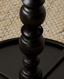 Metal Round Side Table Vintage End Table Small Accent Pedestal Table Nightstand
