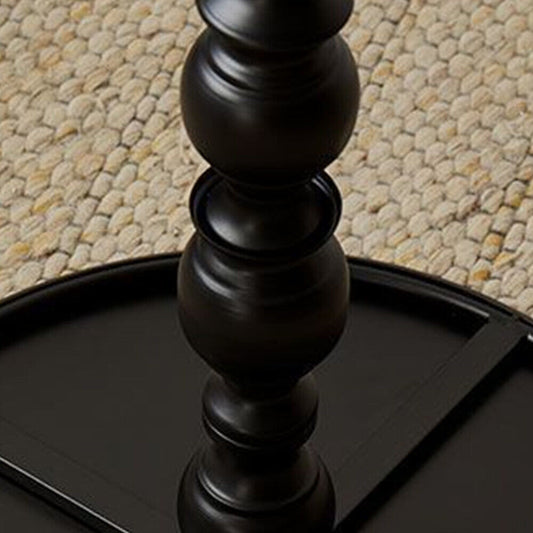 Metal Round Side Table Vintage End Table Small Accent Pedestal Table Nightstand