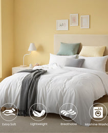 2-Pack White & Pink 3-Piece Bohemian Bedding Sets.Crafted From Durable, Abrasion-resistant Fabric That Maintains Exceptional Softness For Comfortable Sleep. Skin-friendly.