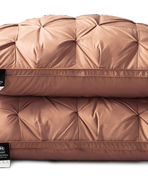 A Pair Of Feather Pillows And White Goose Single Neck Guards