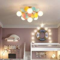 Scandinavian Style Chandelier For The Children's Room Nursery Bedroom Modern Led Chandeliers Living Room With Petals Lighting
