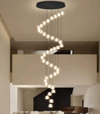 236'' Long Large Crystal Chandeliers LED Chandeliers for High Ceiling Handing Light Fixture for Entrance Hallway Foyer Staircase Lobby Gold