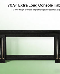Console Table, 2-Tier Side Table,Sofa Table