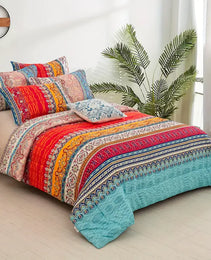 Boho Red Duvet Cover