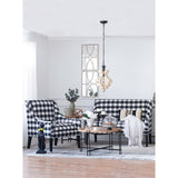 Farmhouse Chandelier, Dilapidated White Chandelier French Country Wood Chandelier For Living Room Foyer, Bulb Not Included - CJDS