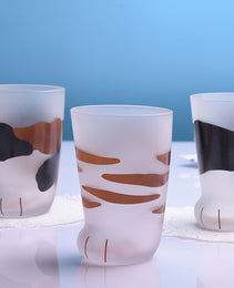 Creative Cute Cat Paws Glass Tiger Paws Mug Office Coffee Mug Tumbler Personality Breakfast Milk Porcelain Cup Gift
