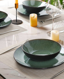 Steak Plate Creative Western Food Plate Vegetable Plate Set Of 6 For Cereal, Salad, Pasta, Soup, Dessert, Serving Dishwasher, Microwave And Oven