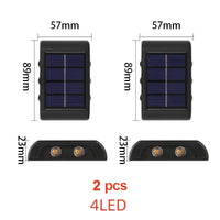 Solar LED Outdoor Light Solar Lighting Sensor Lamp Streetlights Exterior Garden Decoration Garland Waterproof Solar Wall Light