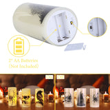3 Pack Halloween Flameless Candle Lamp With Timer Setting Battery Operated Warm Orange Light Candles For Halloween Party Decoration - CJDS - FC