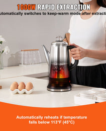 12-Cup Electric Percolator Coffee Pot, 304 Stainless Steel Coffee Percolator With Keep Warm Function & Heat-Resistant Handle, Classic Coffee Maker, Quick Brew & Easy-Pour Spout, Silver