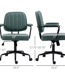 Home Office Chair With Adjustable Height And Tilt, Green