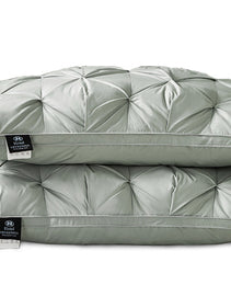 A Pair Of Feather Pillows And White Goose Single Neck Guards
