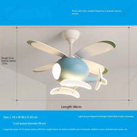 Creative and Simple New LED Helicopter Airplane Fan Chandelier Children's Bedroom Ceiling Fan Lamp